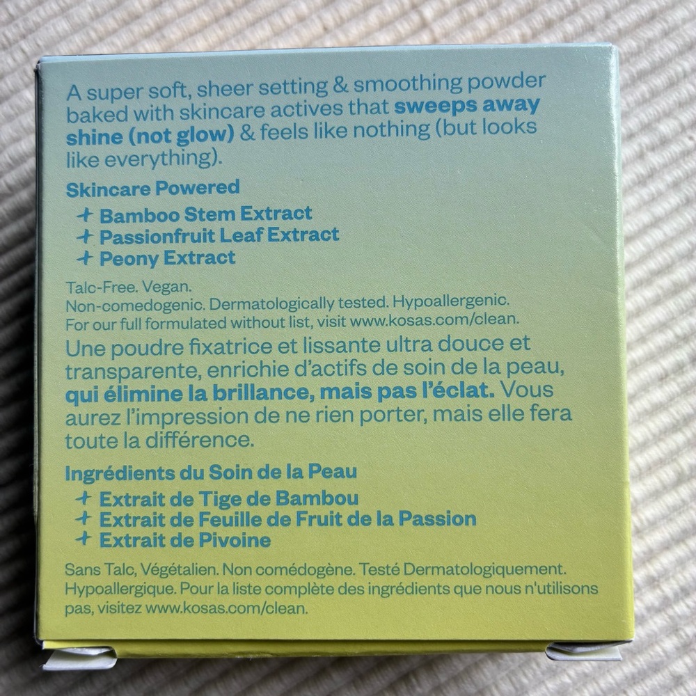 Kosas Cloud Set Baked Setting & Smoothing Talc-Free Vegan Powder - Buttery - Picture 12 of 13